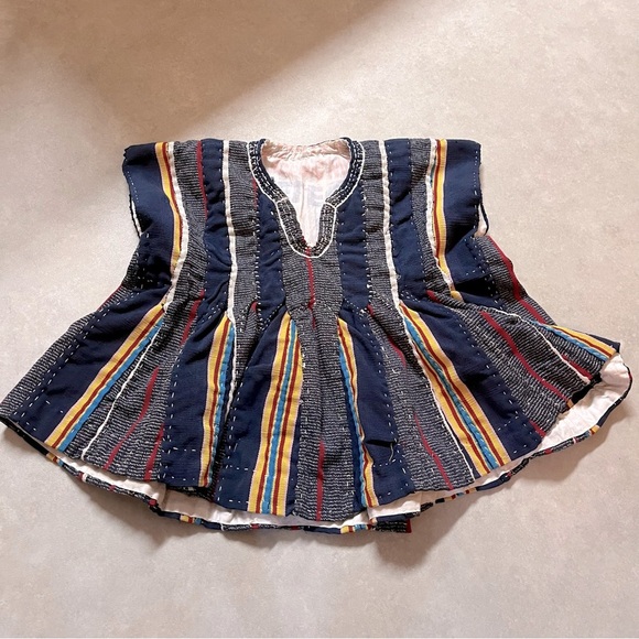 Ghana Batakari/ Fugu smock shirt top. Hand Stitched. XS - S. Authentic - Picture 2 of 10